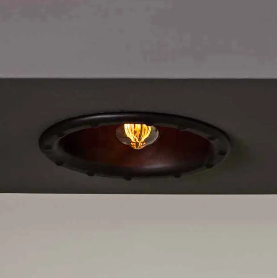 Toscot Battersea faro ad incasso grande Ø22,5 cm made in Toscana