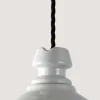 Toscot Battersea lampada a sospensione in ceramica bianca, Made in Italy