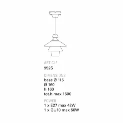 Toscot Battersea lampada a sospensione in ceramica fatta a mano