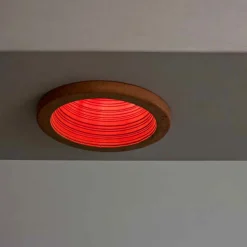 Toscot Carso faro ad incasso Ø14 cm in terracotta made in Toscana