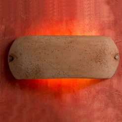 Toscot Castelverde applique esterno/interno in terracotta made Italy