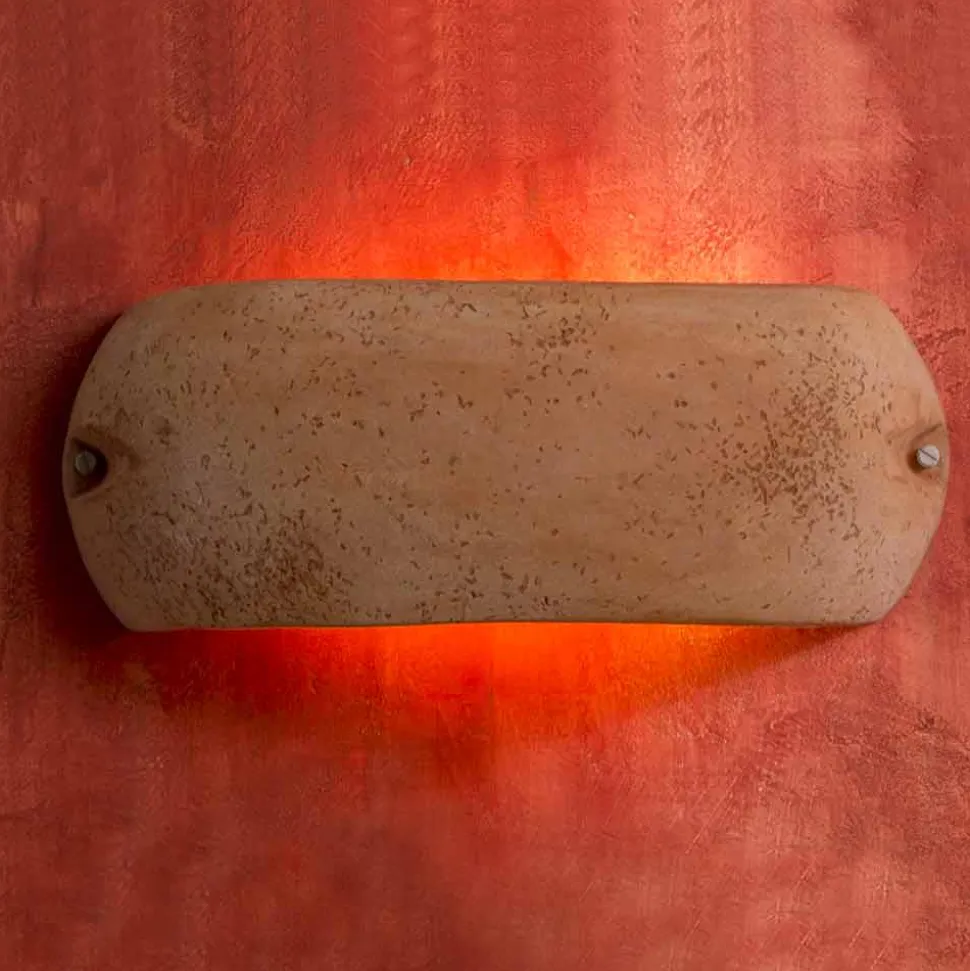 Toscot Castelverde applique esterno/interno in terracotta made Italy