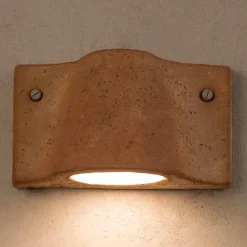 Toscot Lido lampada a muro interno/esterno terracotta made in Italy