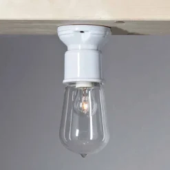 Toscot Novecento plafoniera da soffitto moderna in terracotta e vetro