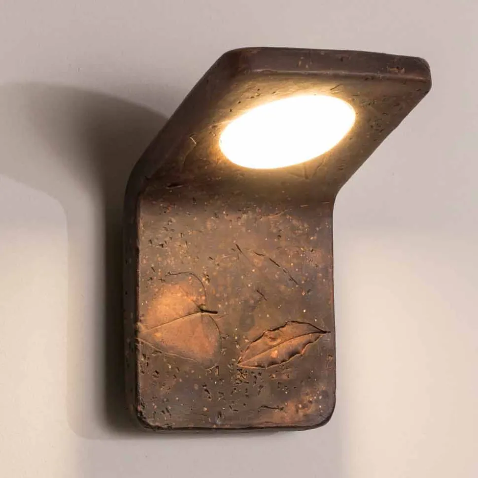 Toscot Vivaldi lampada da muro in terracotta fatta a mano in Italia