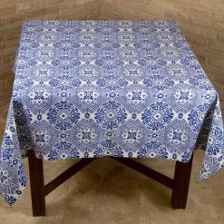 Tovaglia Artistica Stampata a Mano Pezzo Unico d’Alto Artigianato Italiano