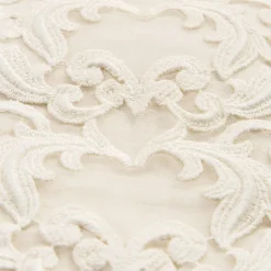 Tovaglia in Lino Bianco o Burro con Pizzo Farnese Design Rettangolare - Kippel