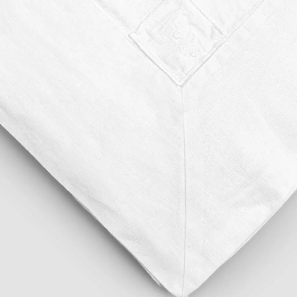 Tovaglia in Lino Rettangolare con Cornice o Pizzo Bianca di Lusso - Davinci