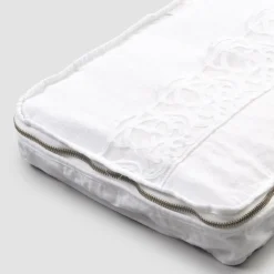 Trousse Grande da Viaggio in Lino con Pizzo Sinergia di Lusso Italiano - Randall