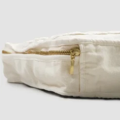 Trousse Grande in Lino e Cotone con Pizzo Farnese e Cerniera, 2 Finiture - Mike