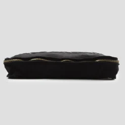 Trousse Grande in Lino e Cotone con Pizzo Farnese e Cerniera, 2 Finiture - Mike