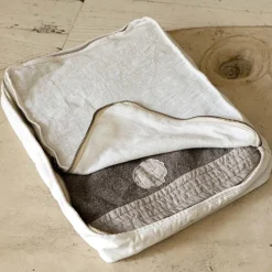 Trousse Grande Trucchi Donna o da Viaggio in Lino e Cotone di Lusso - Yeti