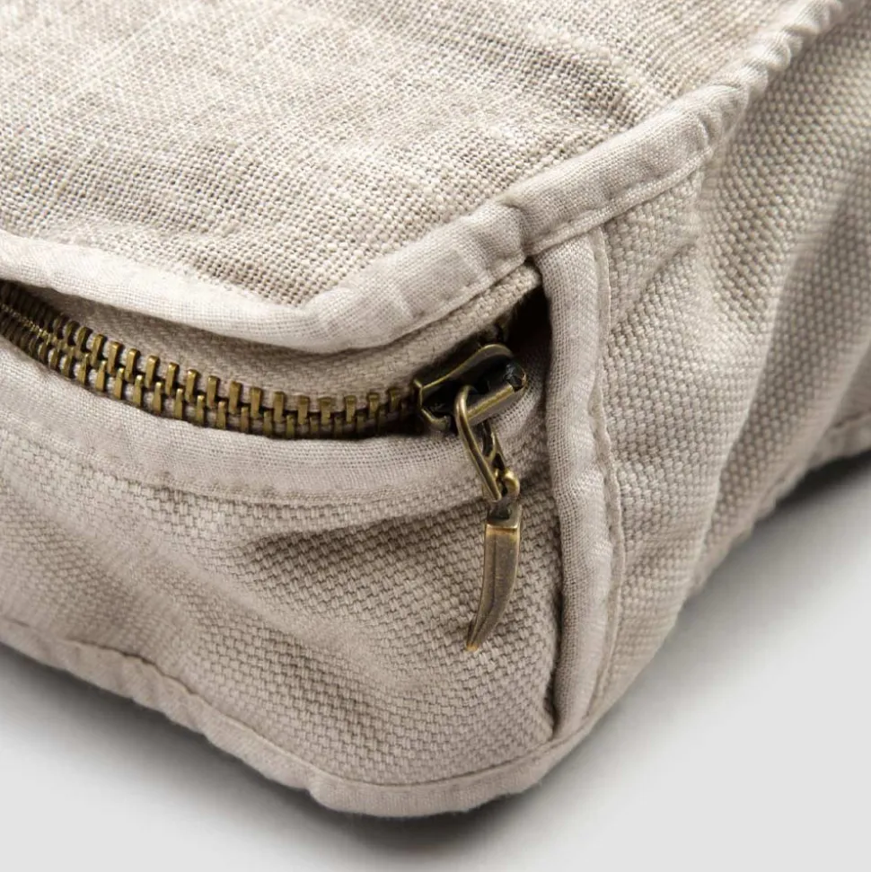 Trousse Grande Trucchi Donna o da Viaggio in Lino e Cotone di Lusso - Yeti