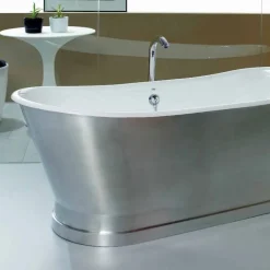 Vasca da bagno da appoggio a terra in ghisa vintage Romeo