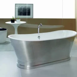 Vasca da bagno da appoggio a terra in ghisa vintage Romeo