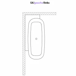Vasca da Bagno Freestanding di Design Bianco Stile Moderno - Lipperiavas1