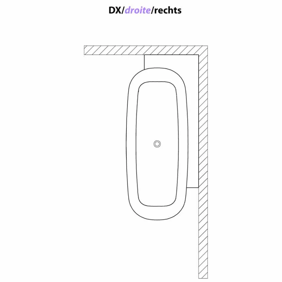 Vasca da Bagno Freestanding di Design Bianco Stile Moderno - Lipperiavas1