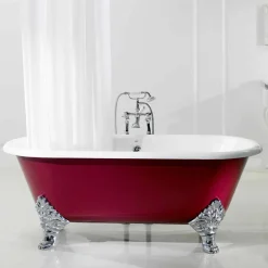 Vasca da bagno freestanding in ghisa con piedini vintage Hall