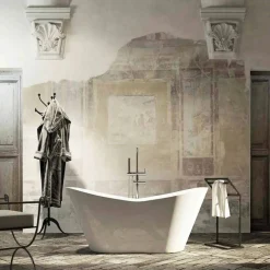 Vasca da bagno freestanding Ragusa, design moderno, made in Italy