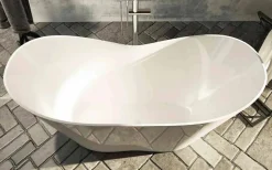 Vasca da bagno freestanding Ragusa, design moderno, made in Italy