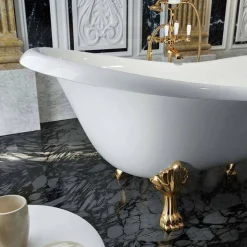 Vasca di design classico freestanding realizzata in Italia, Fregona