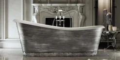 Vasca di design moderno freestanding in resina made in Italy, Furtei