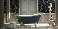 Vasca in resina blu freestanding di design classico, Fregona