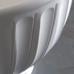 Vasca in Solid Surface con Esterno Bianco Matt Made in Italy - Ross