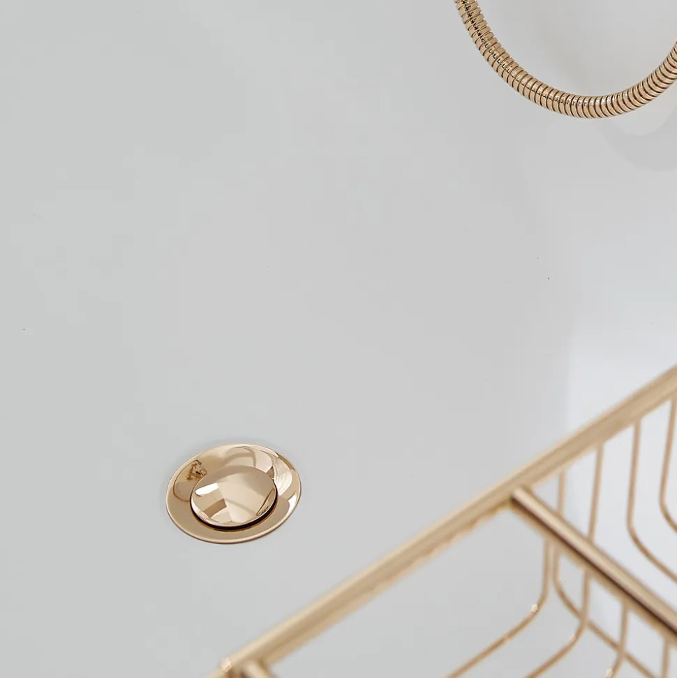 Vasca in Solid Surface con Troppopieno Integrato Made in Italy - Aurelio