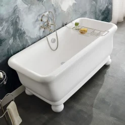 Vasca in Solid Surface Rettangolare Morbida sugli Angoli Made in Italy - Fulvio