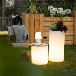 Vaso con Illuminazione da Giardino o Interno, Design Moderno - Cilindrostar