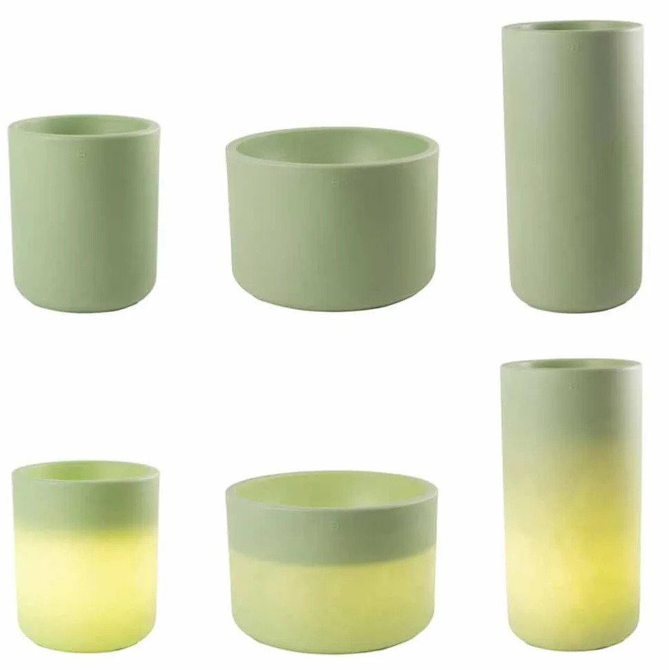 Vaso con Illuminazione da Giardino o Interno, Design Moderno - Cilindrostar