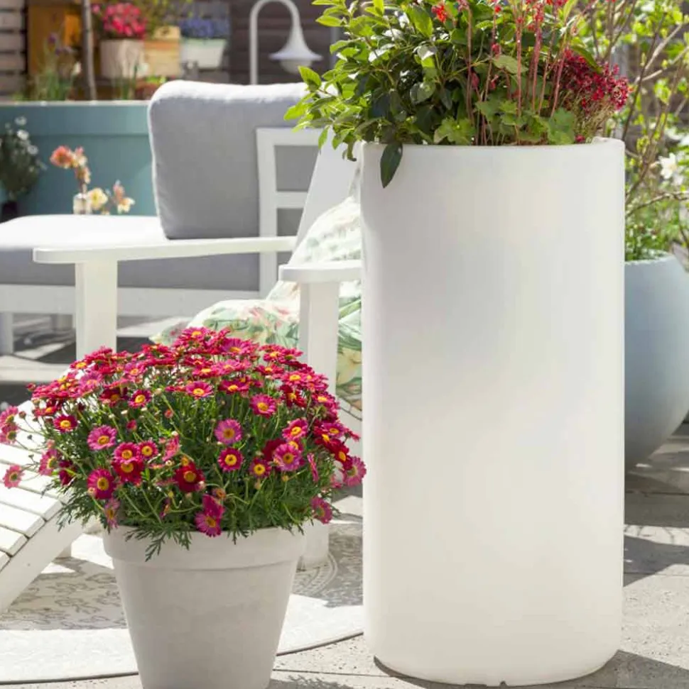 Vaso con Illuminazione da Giardino o Interno, Design Moderno - Cilindrostar