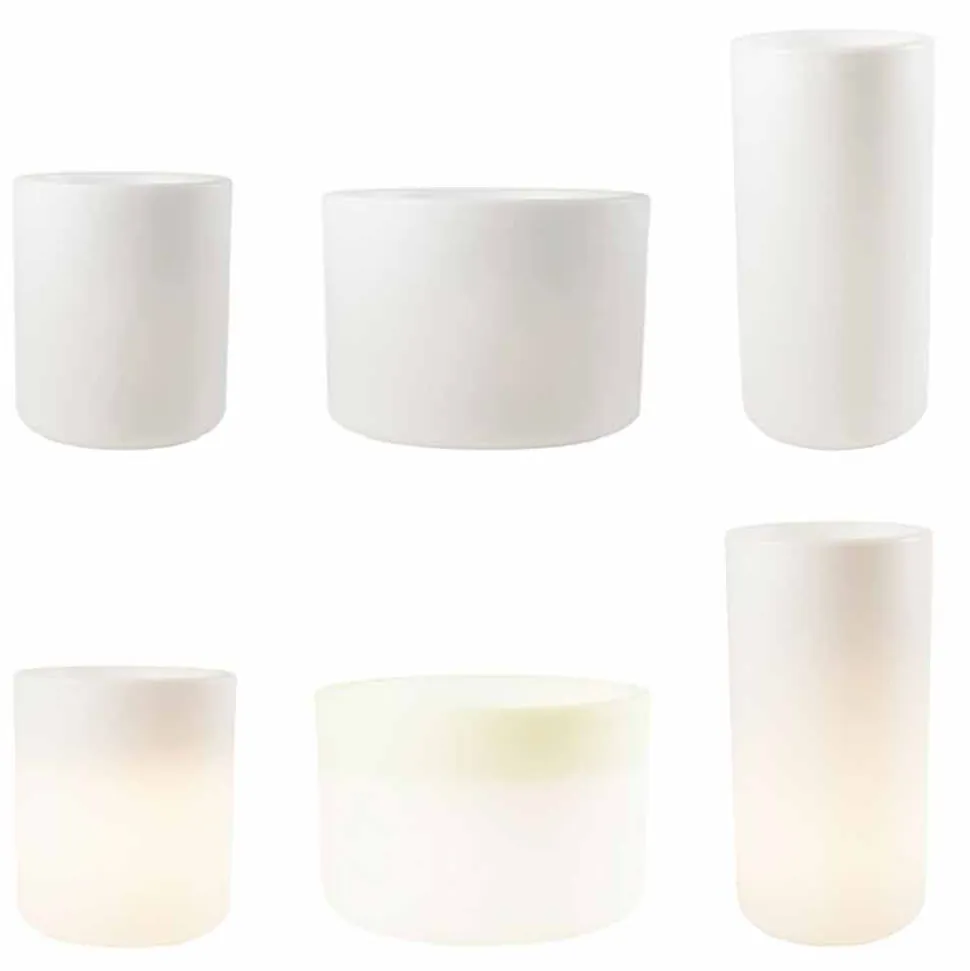 Vaso con Illuminazione da Giardino o Interno, Design Moderno - Cilindrostar