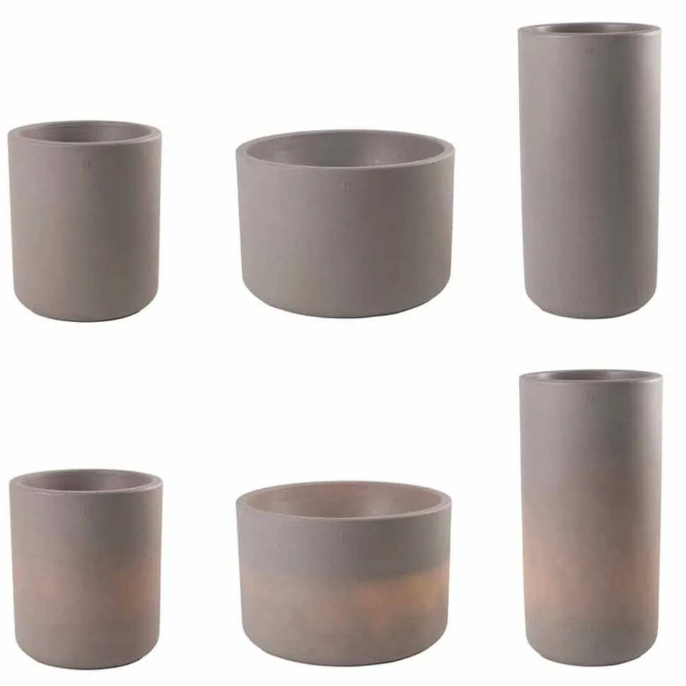Vaso con Illuminazione da Giardino o Interno, Design Moderno - Cilindrostar
