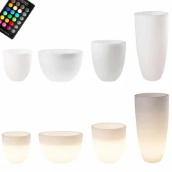 Vaso con Illuminazione Led o Solare Design Moderno di Varie Misure - Svasostar