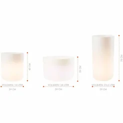 Vaso con Illuminazione Solare o Led Design da Interno o Esterno - Cilindrostar