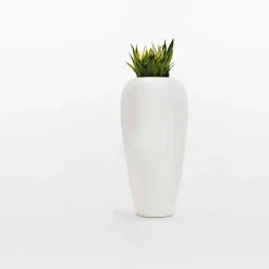 Vaso d'Arredo in Polietilene Bianco, Beige o Grigio 2 Pezzi - Skin by Myyour
