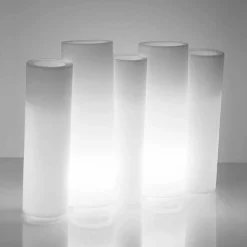 Vaso decorativo luminoso esterno / interno Slide Bamboo made in Italy