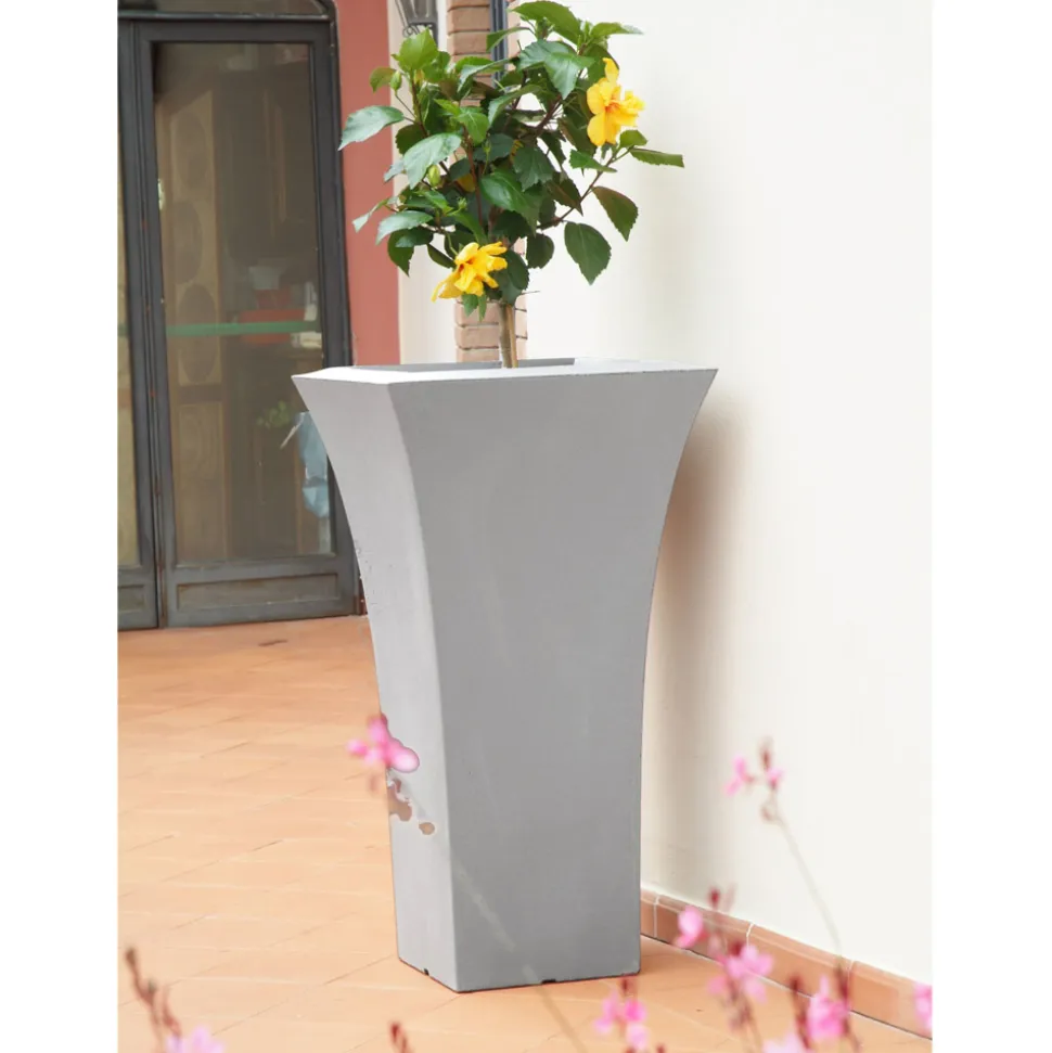 Vaso Fioriera da Giardino in Polietilene Colorato Made in Italy - Tremont