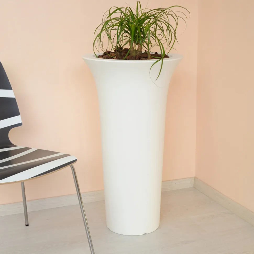 Vaso Fioriera da Giardino Rotondo in Polietilene Made in Italy - Tremont