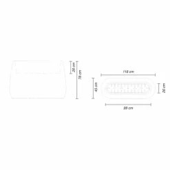 Vaso Fioriera in Plastica Luminosa, Design in 3 Misure, 2 pezzi - Pandora by Myyour