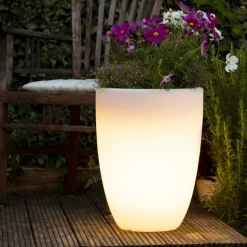 Vaso Illuminato Esterno e Interno di Design in Polietilene Colorato - Svasostar