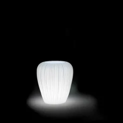 Vaso Luminoso da Esterno Design Moderno in Polietilene, 2 Pezzi - Skin by Myyour