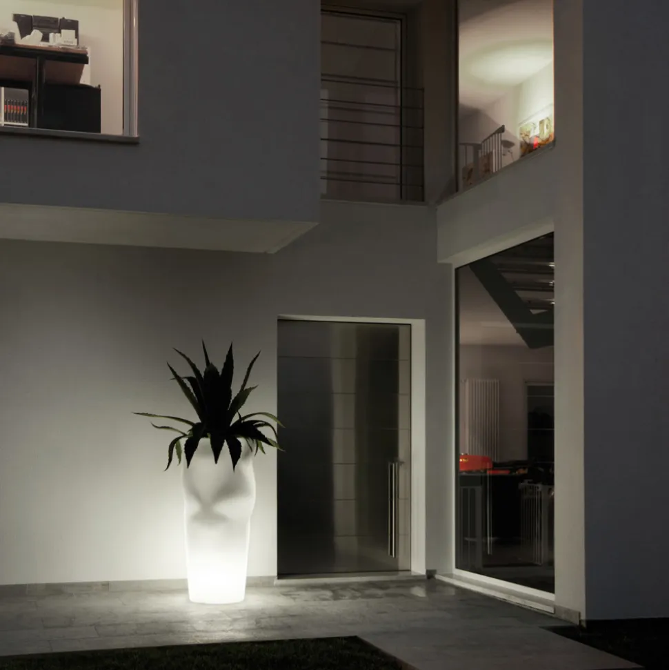 Vaso Luminoso da Esterno in Polietilene Opaco Realizzato in Italia - Fiero