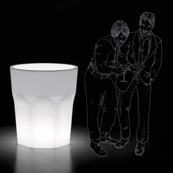 Vaso Luminoso Decorativo in Polietilene con Luce LED Made in Italy - Pucca