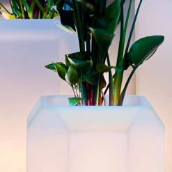 Vaso Luminoso in Plastica per Esterni o Interni, 3 Dimensioni, 2 pezzi - Gem by Myyour