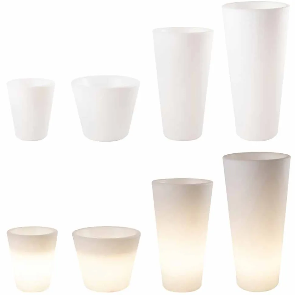 Vaso Luminoso per Esterni e Interni, Design Colorato in 3 Dimensioni - Vasostar
