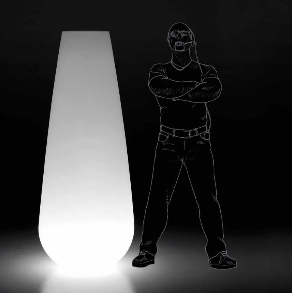 Vaso Luminoso per Esterno di Design in Polietilene Made in Italy - Menea