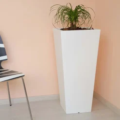 Vaso Quadrato da Giardino Colorato Fluo e con Luce Made in Italy - Avanas